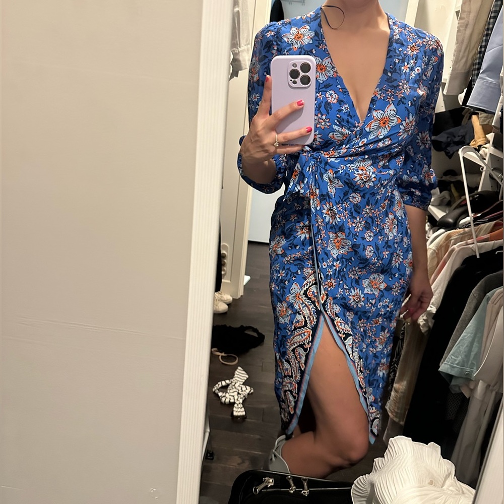 Zara midi dress with sleeves